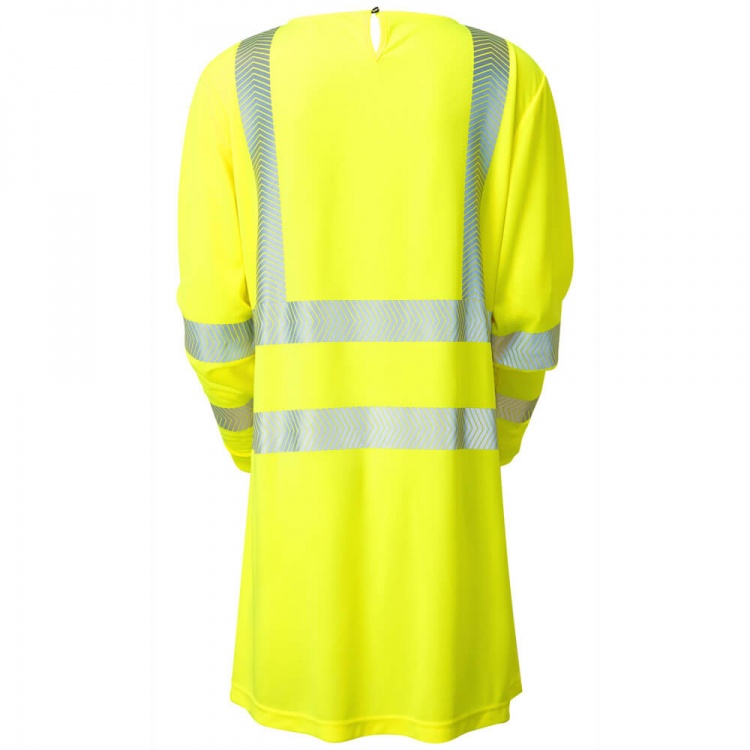 Leo Workwear MT01-Y ISO 20471 Class 3 Coolviz Plus Modesty Tunic Yellow